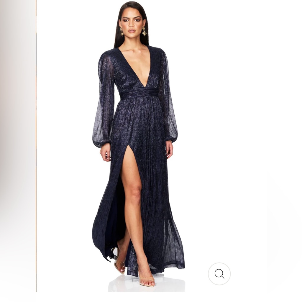 Nwt Nookie $470 Purple/Blue Evening Gown Size S